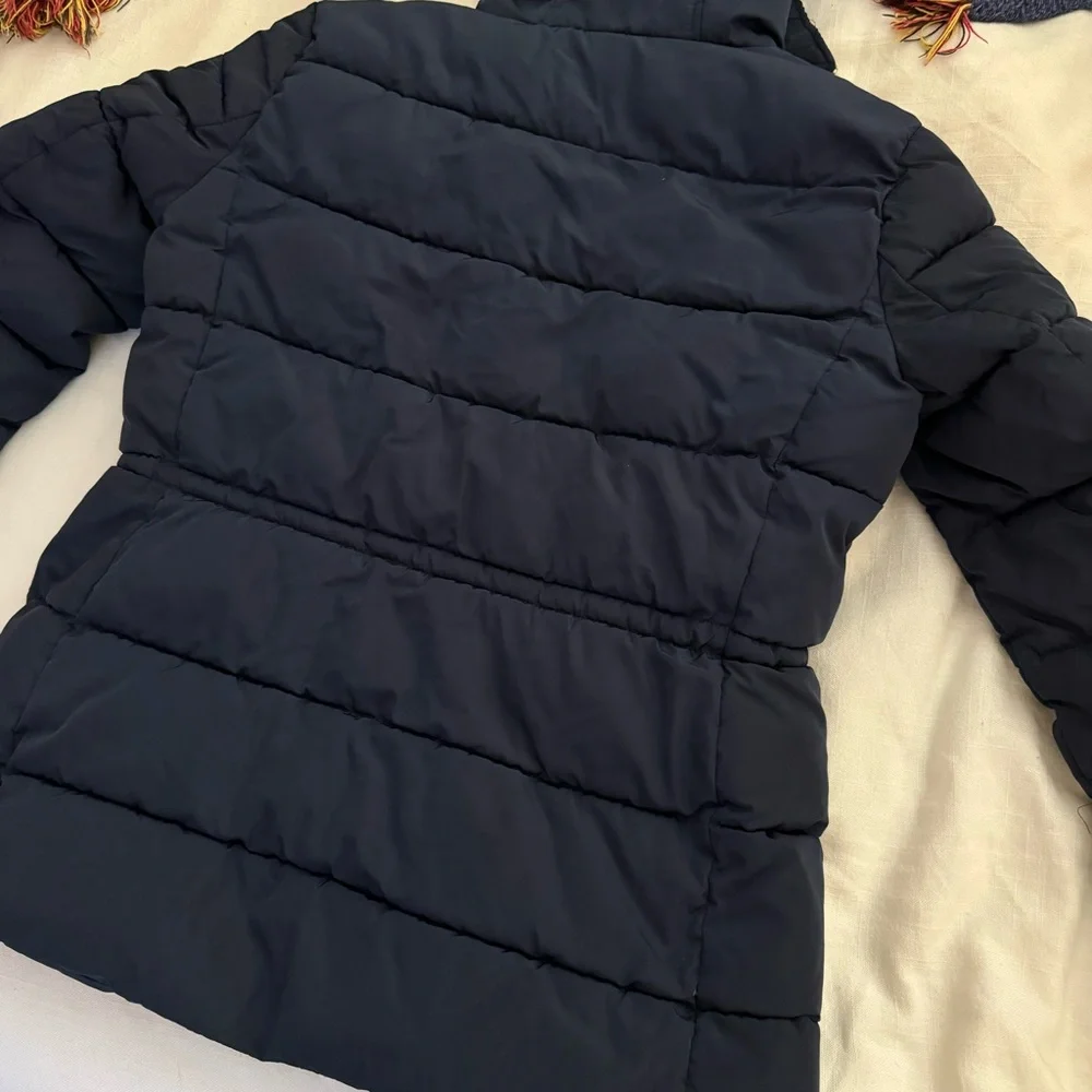 Tommy Hilfiger Navy Winter Coat - Picture 6 of 6